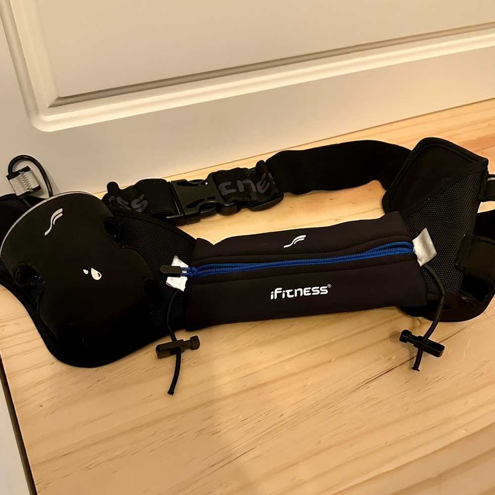 Ifitness Fanny Pack Pouch Bag Canvas Storage For Activity Black Running Belt